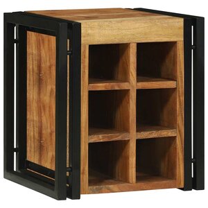 vidaXL Étagère à vin Marron 34.5 x 35 x 39 cm Bois d'acacia massif
