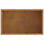 vidaXL Braise Marron 50 x 30 x 40 cm Acier résistant aux intempéries