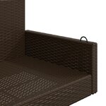 vidaXL Balancelle marron 119x56x48 cm résine tressée