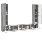 vidaXL Ensemble meuble TV 8 Pièces Gris Sonoma Bois d'ingénierie