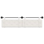 vidaXL Tête de lit suspendue Blanc Simili cuir