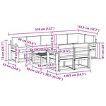 vidaXL Ensemble de canapés d'extérieur 9 pc Blanc et anthracite