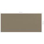 vidaXL Tapis de tente 250x550 cm Taupe