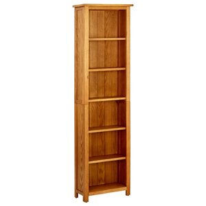 vidaXL Bibliothèque à 6 niveaux 52x22x180 cm Bois de chêne massif