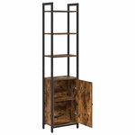 vidaXL Bibliothèque Chêne fumé 40 x 24 x 161 cm Bois d'ingénierie