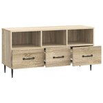 vidaXL Meuble TV Chêne Sonoma 102 x 34 5 x 50 cm Bois d'ingénierie