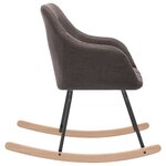 Vidaxl chaise à bascule taupe tissu
