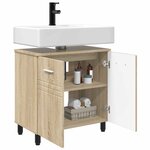 vidaXL Unité de vanité de salle de bain Chêne Sonoma 60 x 35 x 60 cm