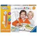 tiptoi - Coffret complet lecteur interactif + Livre Atlas - Ravensburger - Jeu électronique éducatif - Des 5 ans