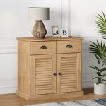 vidaXL Buffet avec tiroirs VIGO 78x40x75 cm bois massif de pin