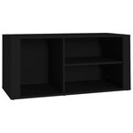 vidaXL Armoire à chaussures Noir 100x35x45 cm Bois d'ingénierie