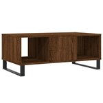vidaXL Table basse Chêne marron 90x50x36 5 cm Bois d'ingénierie