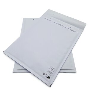Lot de 50 pochettes ( enveloppes ) à bulles f/6 : 210 x 335 mm en kraft blanc