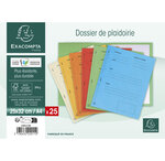 Paquet De 25 Dossiers De Plaidoirie Pour/contre Carte Lustrée 25x32cm - Ivoire - X 5 - Exacompta
