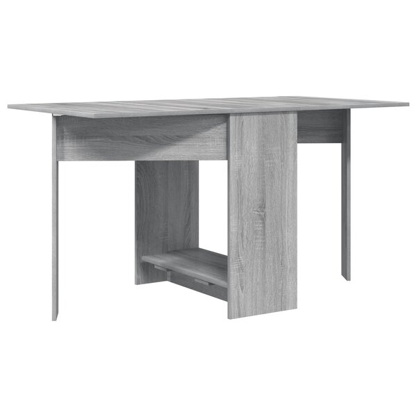vidaXL Table à dîner 138 x 70 x 73 5 cm Bois d'ingénierie Sonoma gris