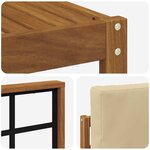 vidaXL Ensemble de canapés d'extérieur 9 Pièces Naturel et Beige