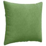 vidaXL Coussins de canapé 2 Pièces Vert clair 45 x 45 cm