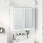 vidaXL Armoire Miroir de Salle de Bain Blanc 60 x 20 x 60 cm