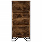 vidaXL Bibliothèque chêne fumé 50x31x106 cm bois d'ingénierie