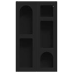 vidaXL Armoire suspendue Noir 59 x 20 x 100 cm Bois d'ingénierie