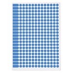Pastille adhésive permanente bleu 8 mm (lot de 2940)