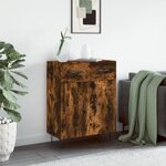 vidaXL Buffet chêne fumé 69 5x34x90 cm bois d'ingénierie