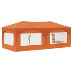 vidaXL Tente de fête pop-up 575 x 288 x 245 cm Orange Tissu Oxford