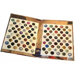 Coffret illustré pour 100 capsules de champagne.
