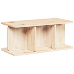 vidaXL Table basse Naturel 80 x 39.5 x 33.5 cm Bois de pin massif