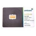 Lingot d'or 1 gramme