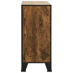 vidaXL Armoires de rangement 2 Pièces Marron 72x36x82 cm Métal et MDF