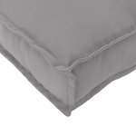 vidaXL Coussins de palette pour siège 2 Pièces Gris 40x40x8 cm Tissu Oxford
