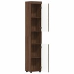 vidaXL Cabinet de salle de bain TULUM Chêne marron 37 x 31.5 x 203 cm