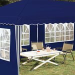 vidaXL Tente de fête pop-up 575 x 289 x 245 cm Bleu