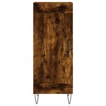 vidaXL Buffet Chêne fumé 34 5x34x90 cm Bois d'ingénierie
