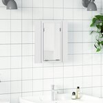 vidaXL Armoire salle de bain à miroir LED Blanc 40x12x45 cm Acrylique