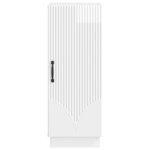 vidaXL Buffet Blanc brillant 33 x 34 5 x 87 cm Bois d'ingénierie