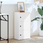 vidaXL Bibliothèque blanc 40x24x77 cm bois d'ingénierie