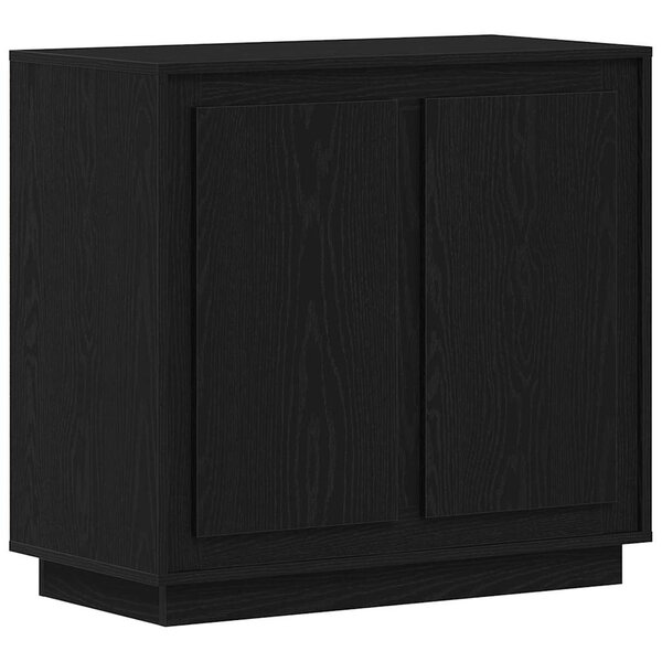 vidaXL Buffet Chêne noir 80 x 40 x 75 cm Bois d'ingénierie