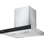 Continental edison - ceh60st - hotte décorative - 642 m3/hr - a++ - 4 vitesses - l60cm - inox + noir