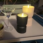 Lampe de table d'extérieur Lovere - Forme bougie 3 W - Noir