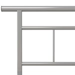 vidaXL Cadre de lit Gris Métal 100x200 cm
