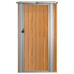 vidaXL Abri de jardin Marron 118 5x97x209 5 cm Acier galvanisé