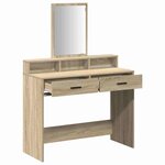 vidaXL Table de Toilette avec tiroir Chêne Sonoma 100 x 41 x 140 cm