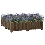 vidaXL Lit surélevé 80x80x23 cm Polypropylène