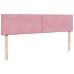 vidaXL Cadre de lit ottoman avec matelas rose 180x200 cm velours