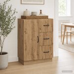 vidaXL Buffet Chêne artisanal 66 x 34 5 x 87 cm Bois d'ingénierie