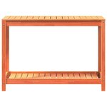 vidaXL Table de rempotage avec étagère cire marron bois massif de pin