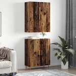 vidaXL Haut Armoire Bois ancien 69 5 x 34 x 180 cm Bois d'ingénierie