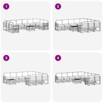vidaXL Ensemble de canapés d'extérieur 8 Pièces Blanc et Anthracite
